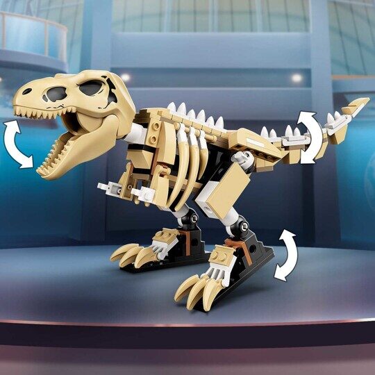 Конструктор Lari 60132 - Скелет тираннозавра на выставке, Парк Юрского периода
